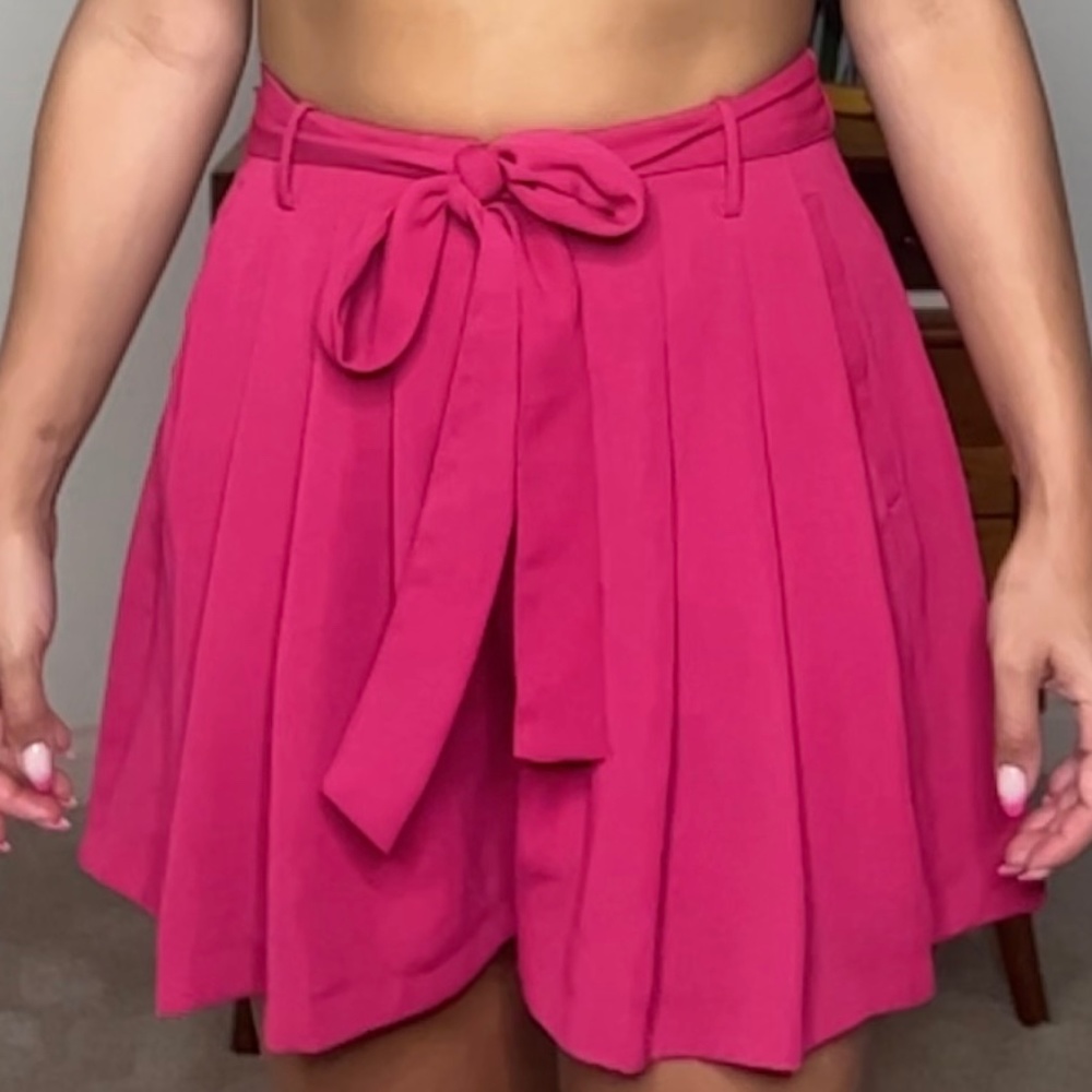 Hot pink Zara shorts